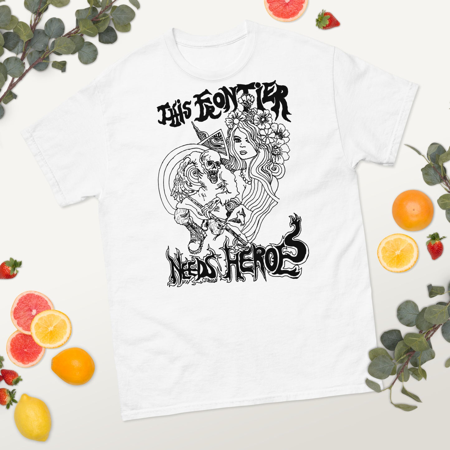 "This Frontier Needs Heroes" Men's classic tee