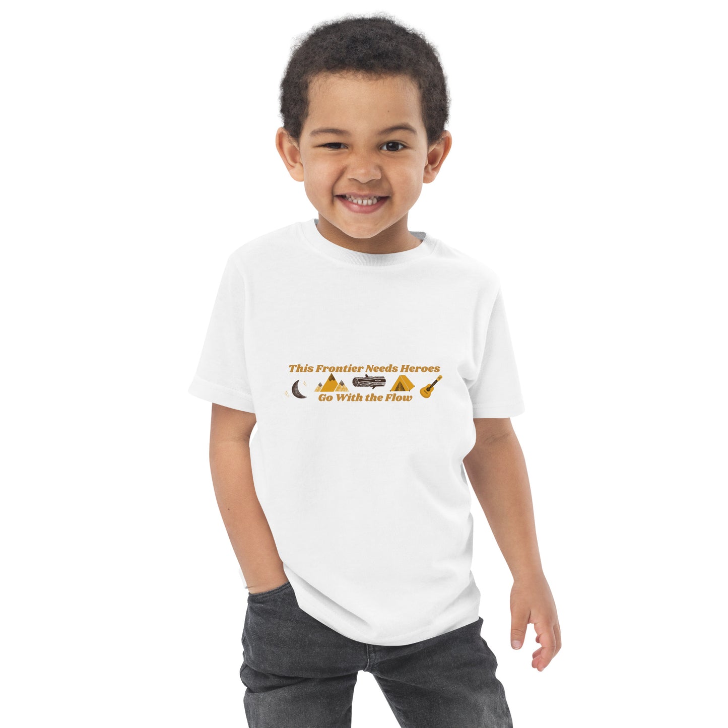 "Go With the Flow" Toddler jersey t-shirt