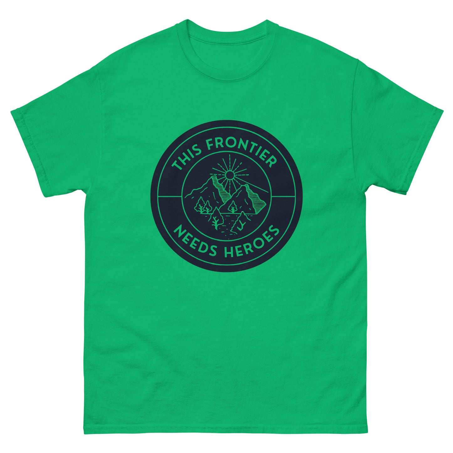 This Frontier Needs Heroes — Men's Classic Tee (Charcoal)
