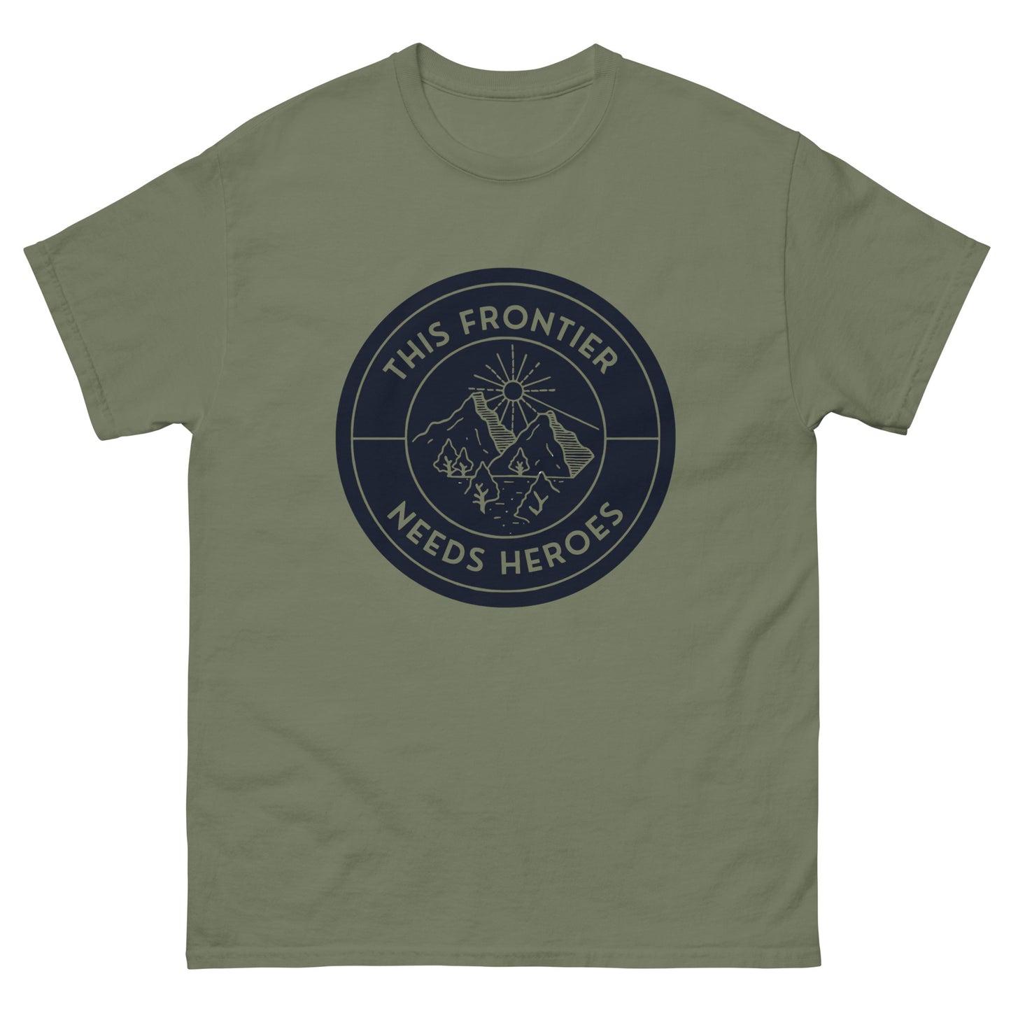 This Frontier Needs Heroes — Men's Classic Tee (Charcoal)
