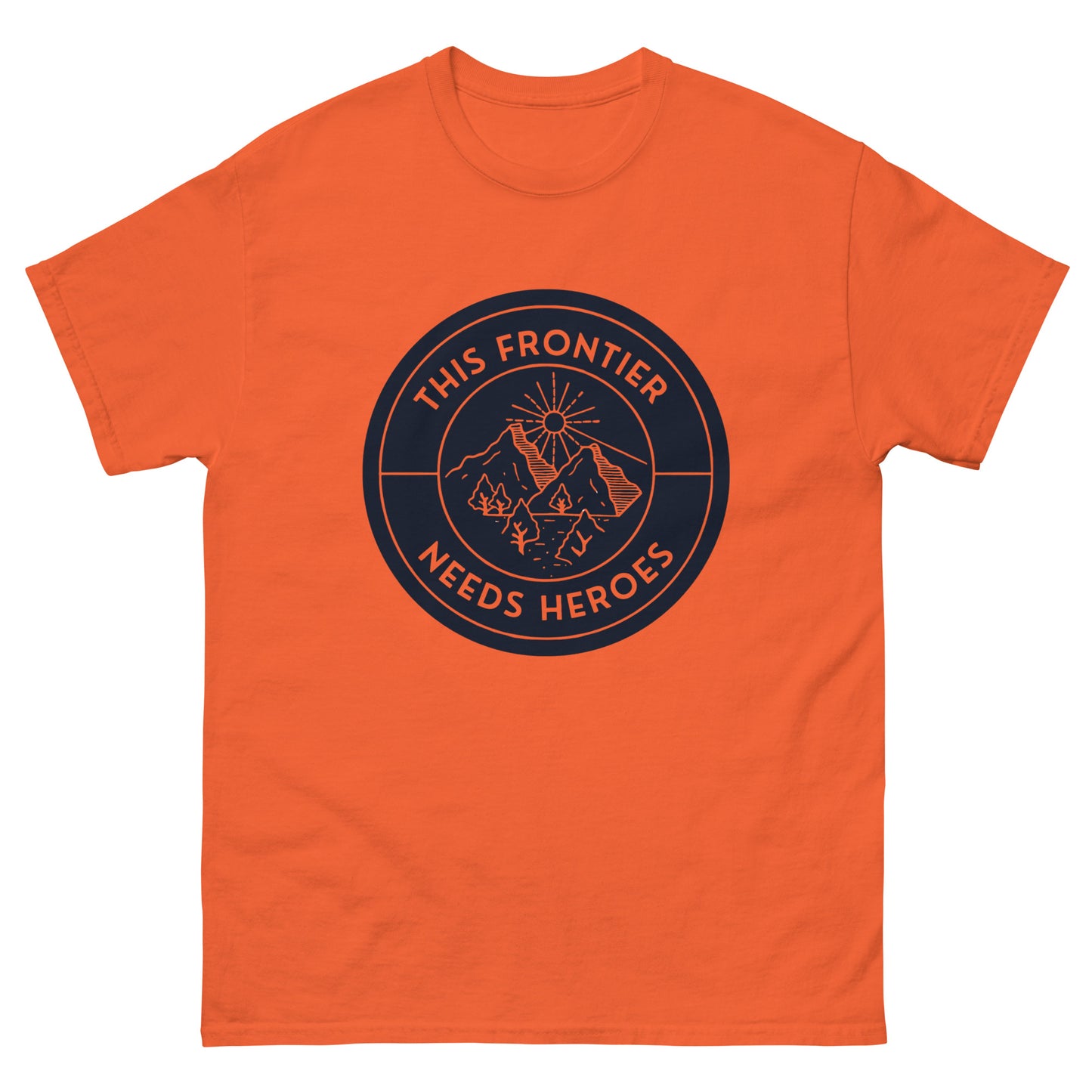 This Frontier Needs Heroes — Men's Classic Tee (Charcoal)