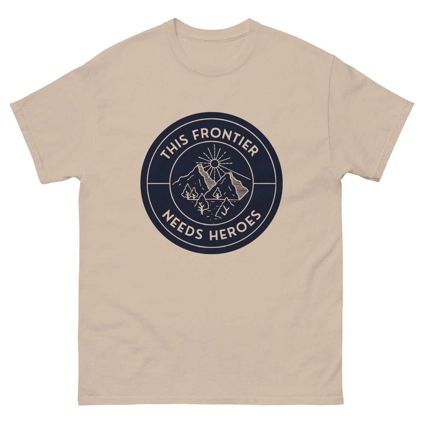 This Frontier Needs Heroes — Men's Classic Tee (Charcoal)