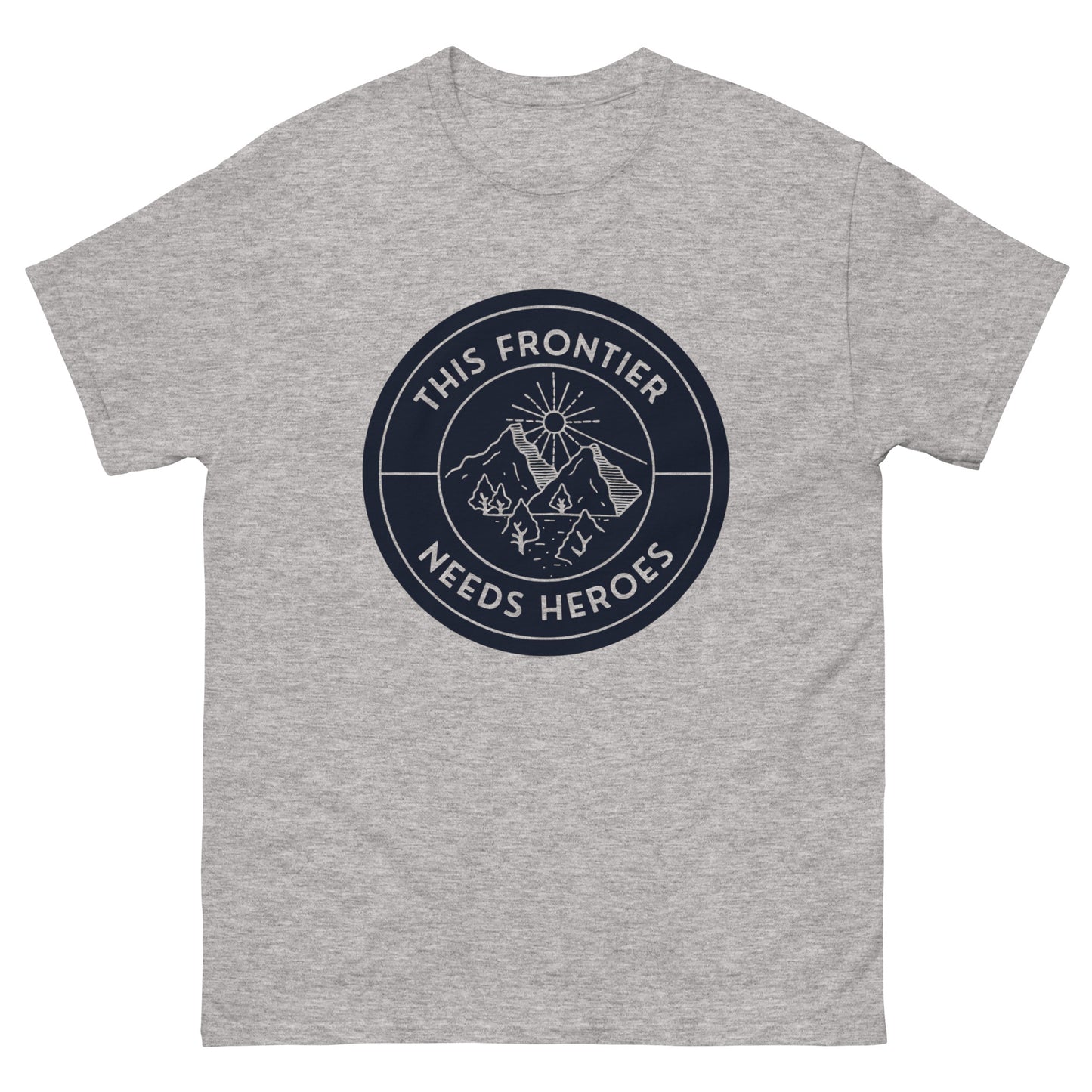 This Frontier Needs Heroes — Men's Classic Tee (Charcoal)