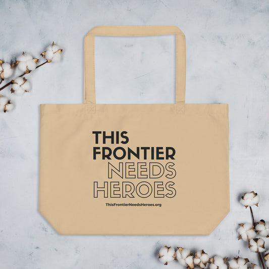 Large organic tote bag