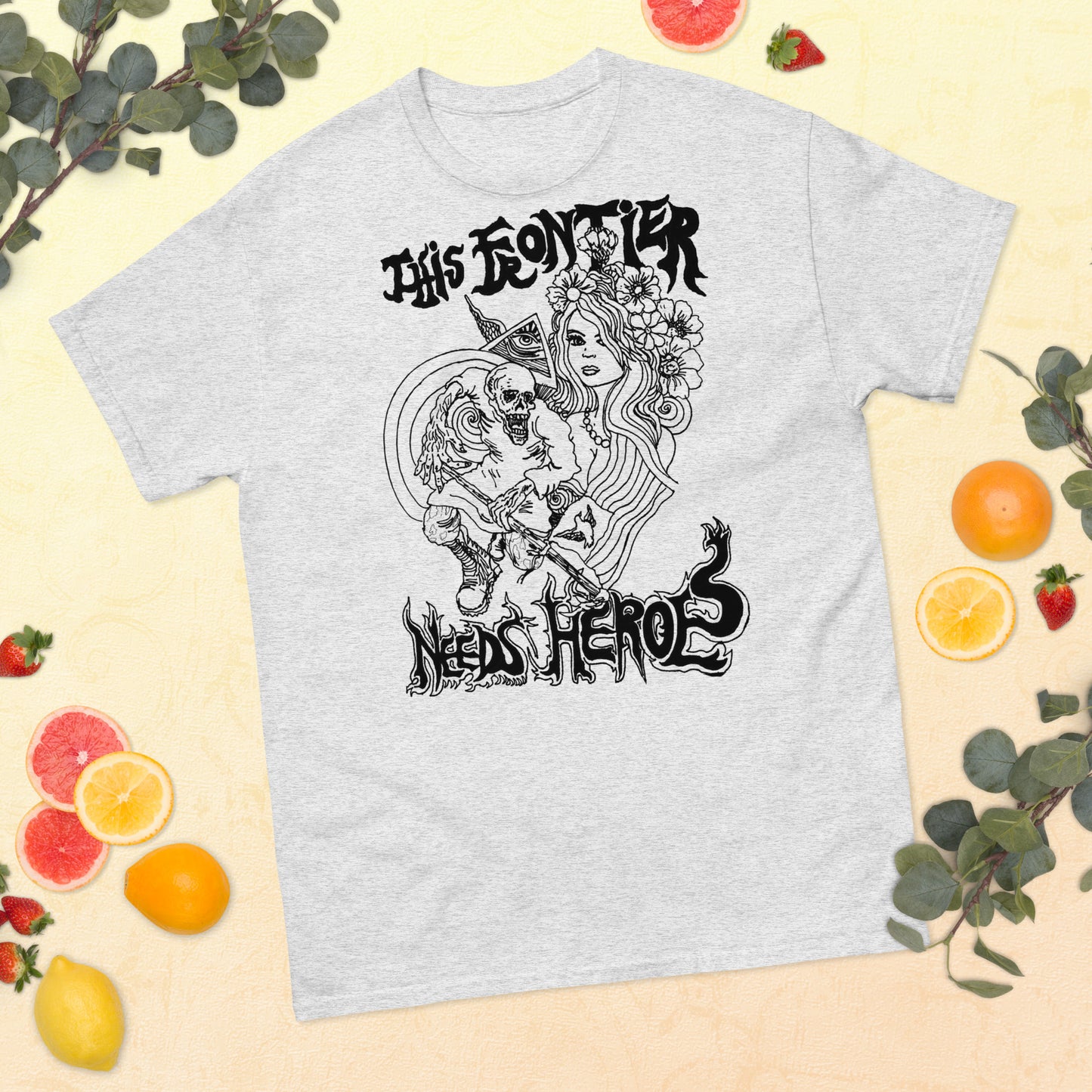 "This Frontier Needs Heroes" Men's classic tee