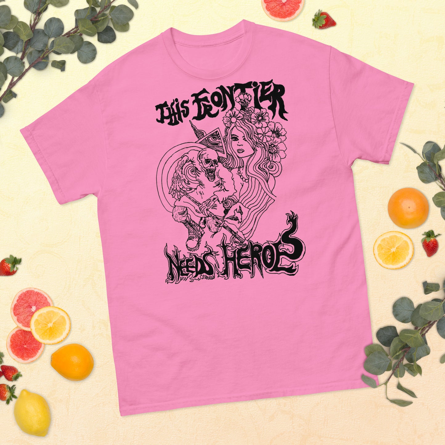 "This Frontier Needs Heroes" Men's classic tee