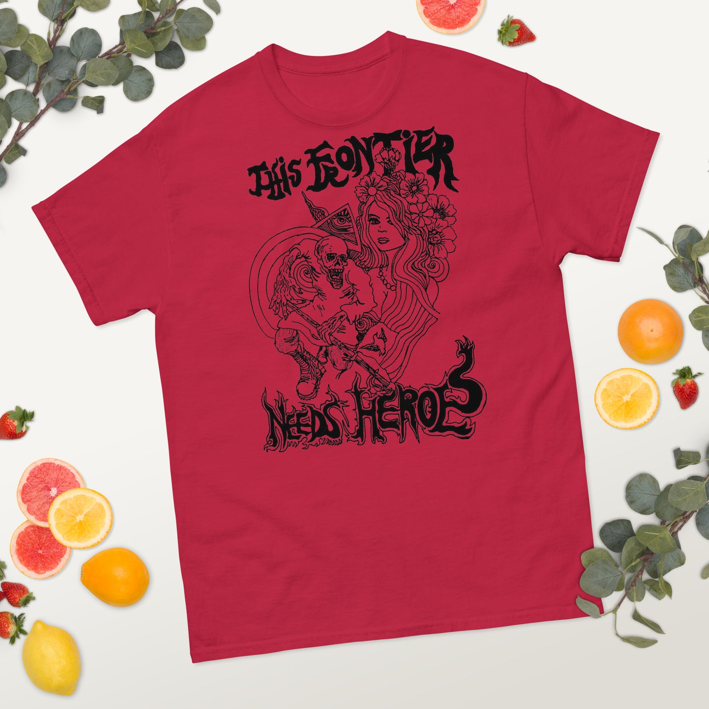 "This Frontier Needs Heroes" Men's classic tee