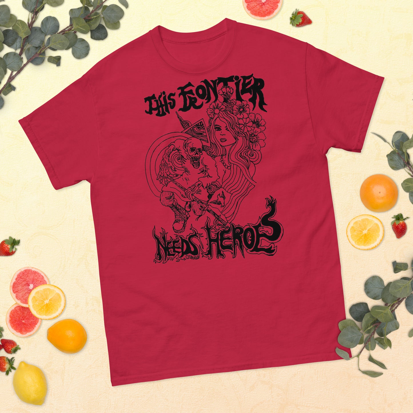 "This Frontier Needs Heroes" Men's classic tee