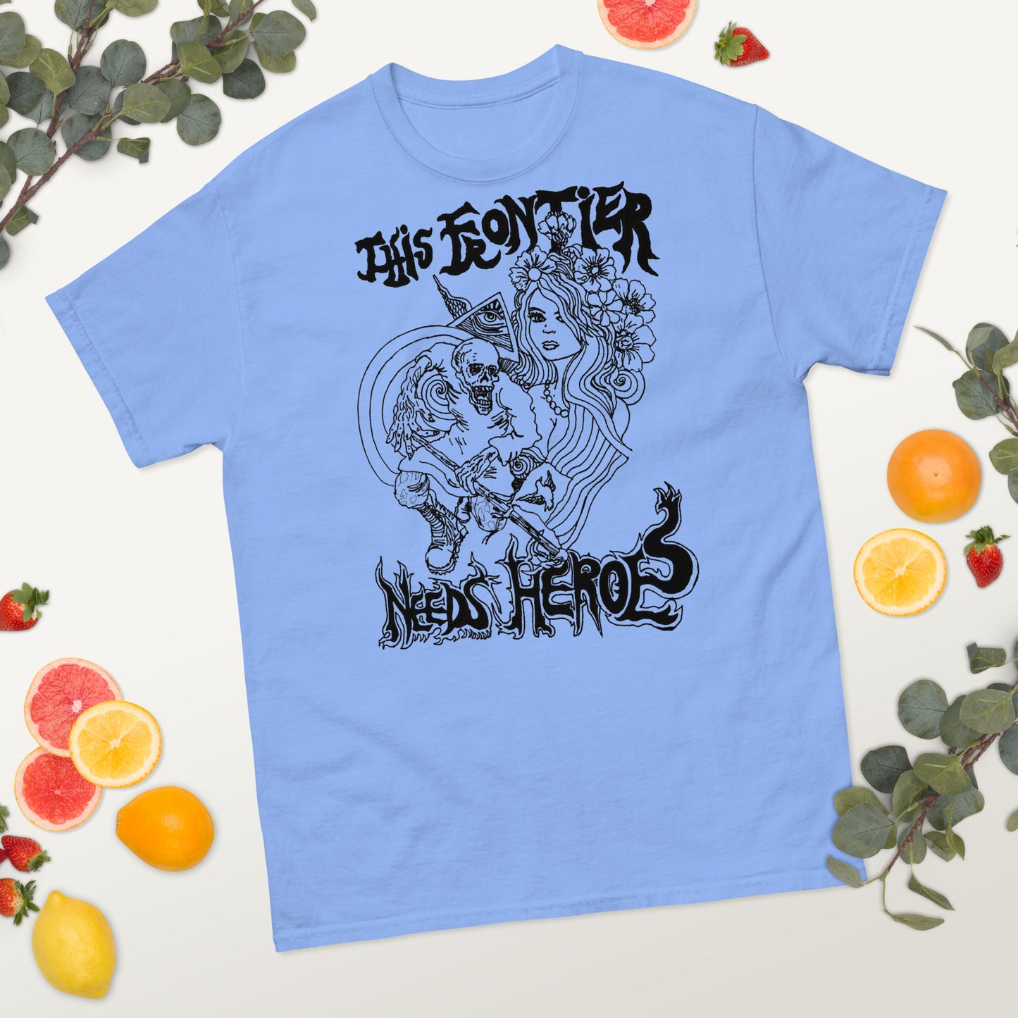 "This Frontier Needs Heroes" Men's classic tee