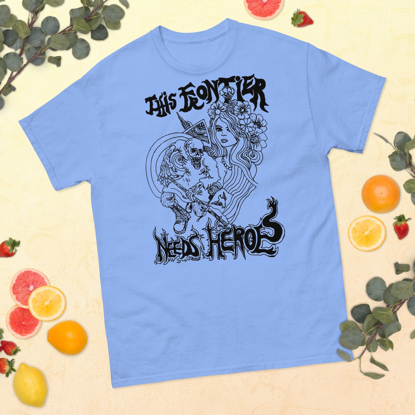 "This Frontier Needs Heroes" Men's classic tee