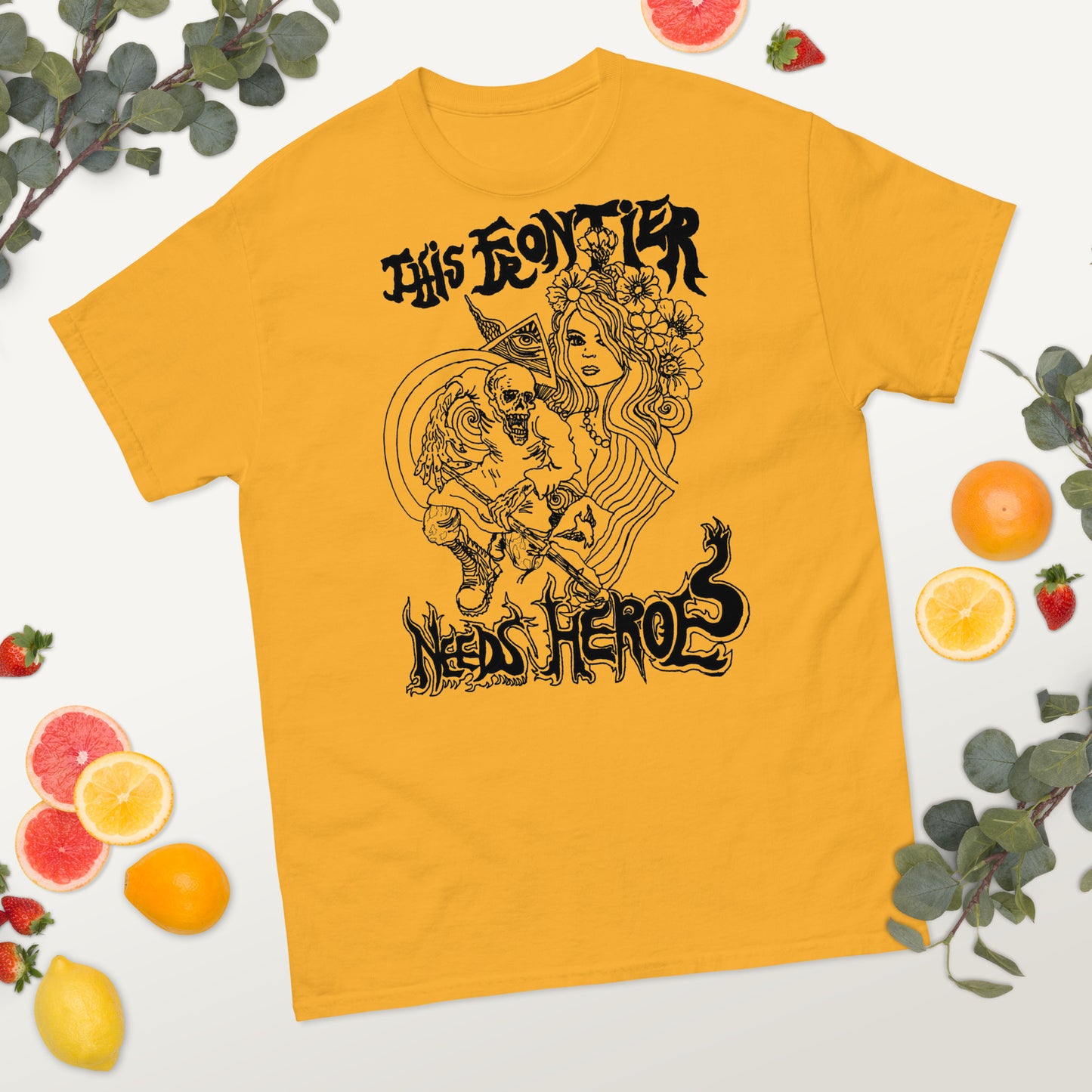 "This Frontier Needs Heroes" Men's classic tee