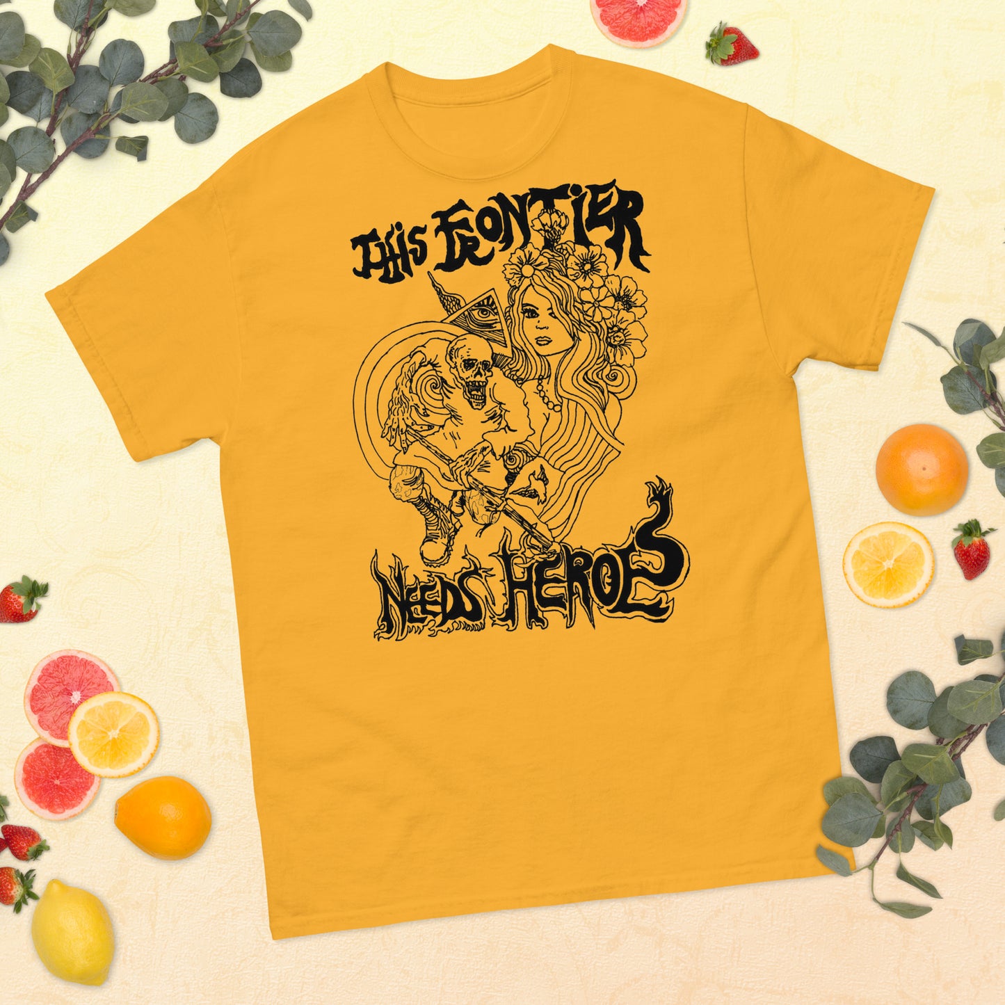 "This Frontier Needs Heroes" Men's classic tee
