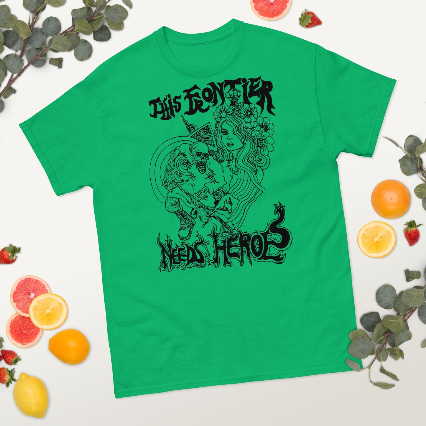 "This Frontier Needs Heroes" Men's classic tee