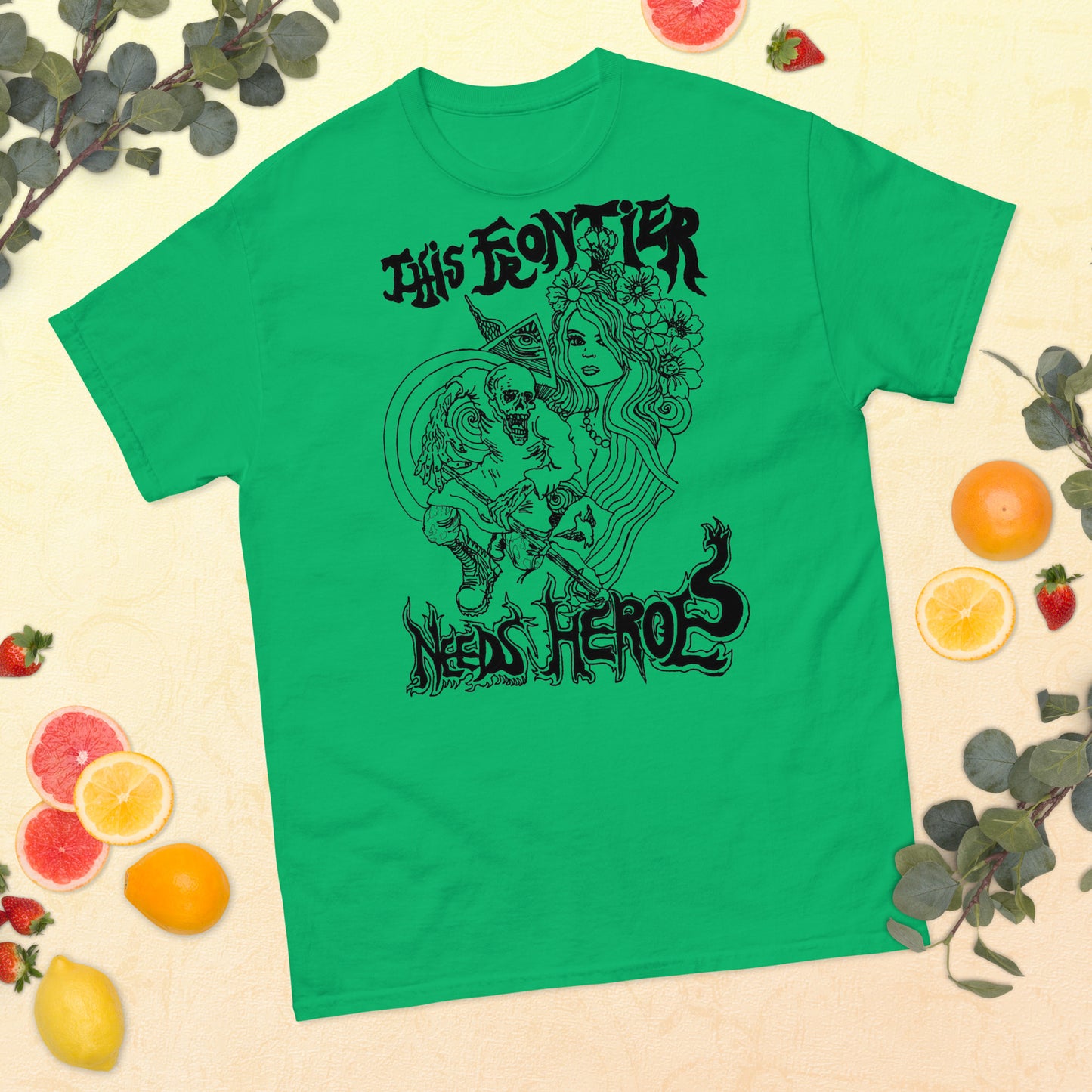 "This Frontier Needs Heroes" Men's classic tee