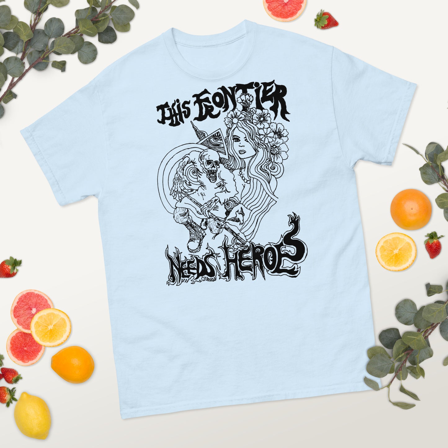 "This Frontier Needs Heroes" Men's classic tee