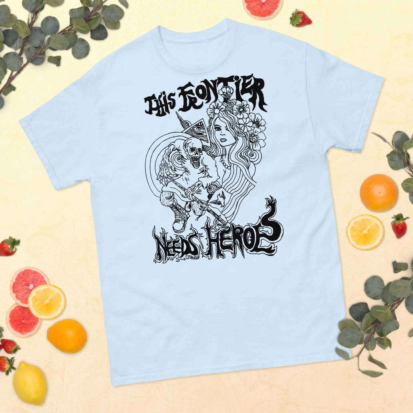 "This Frontier Needs Heroes" Men's classic tee