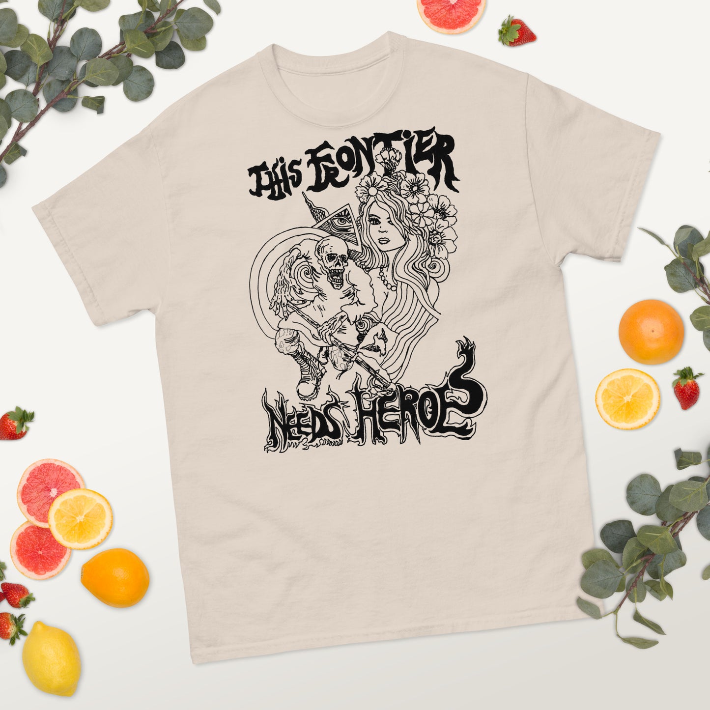 "This Frontier Needs Heroes" Men's classic tee