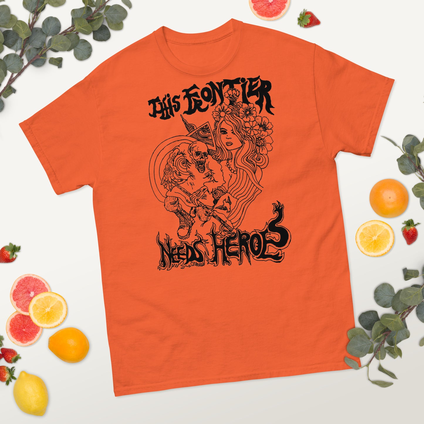 "This Frontier Needs Heroes" Men's classic tee