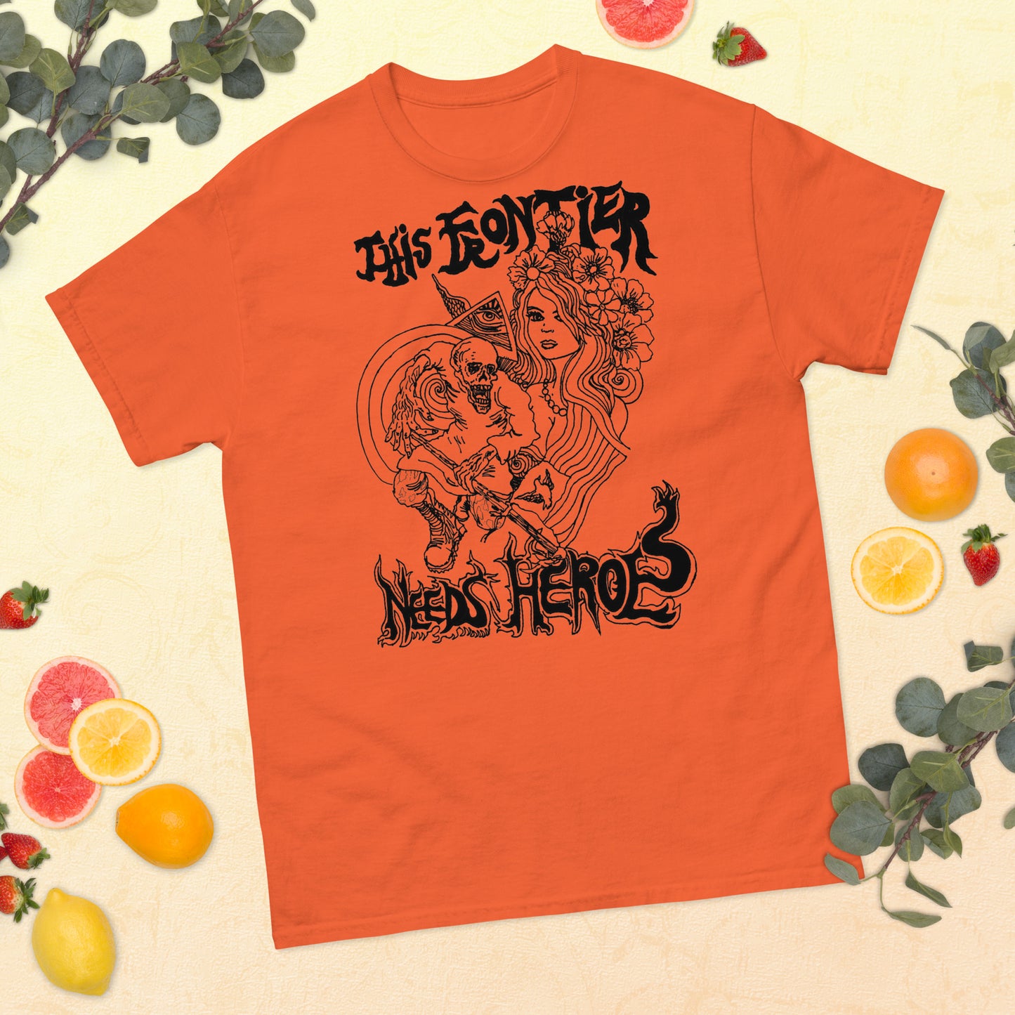 "This Frontier Needs Heroes" Men's classic tee