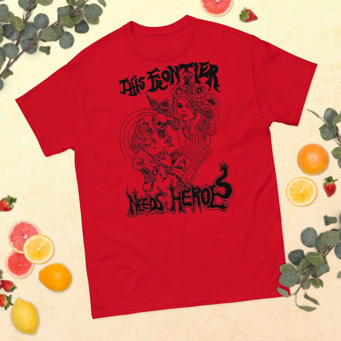 "This Frontier Needs Heroes" Men's classic tee