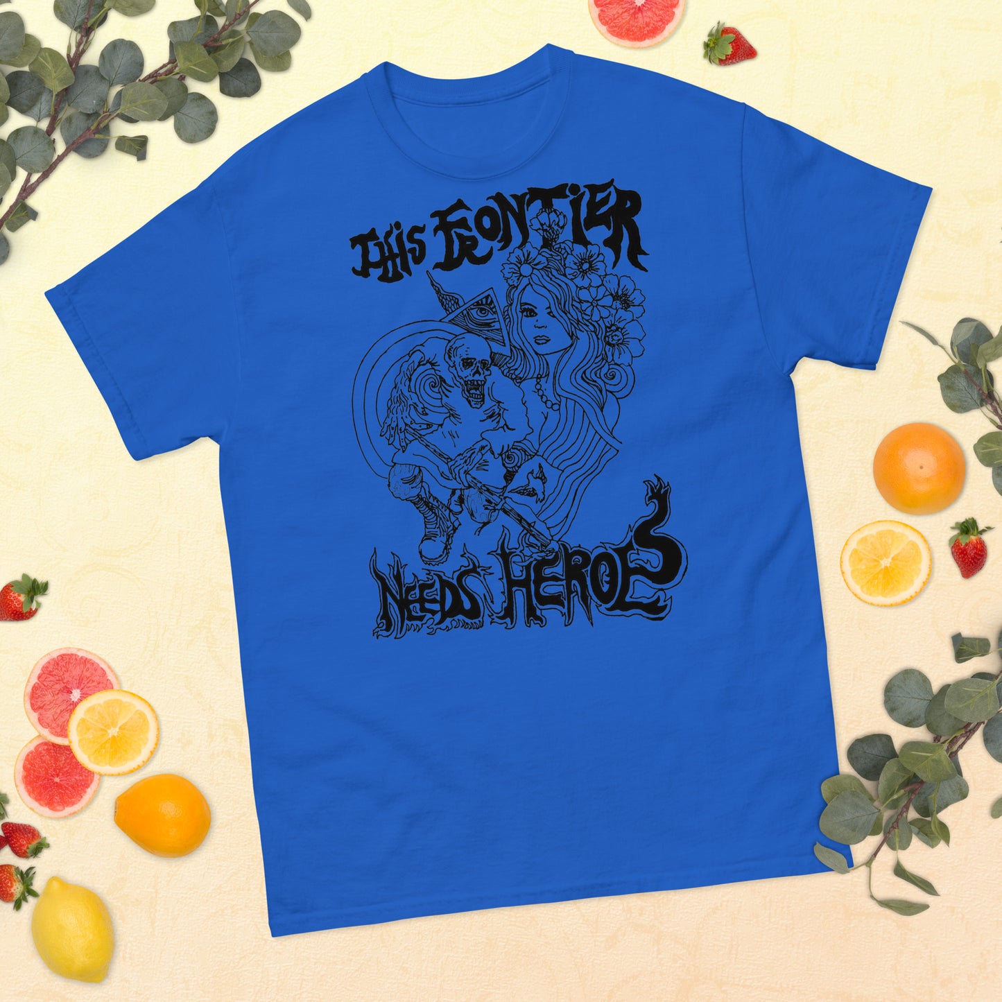 "This Frontier Needs Heroes" Men's classic tee