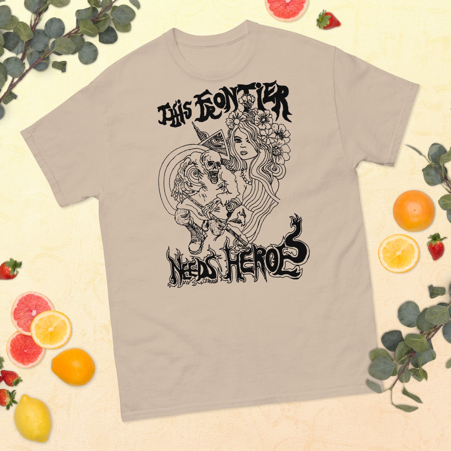 "This Frontier Needs Heroes" Men's classic tee