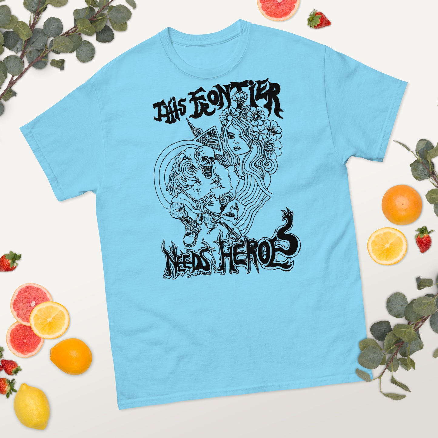 "This Frontier Needs Heroes" Men's classic tee