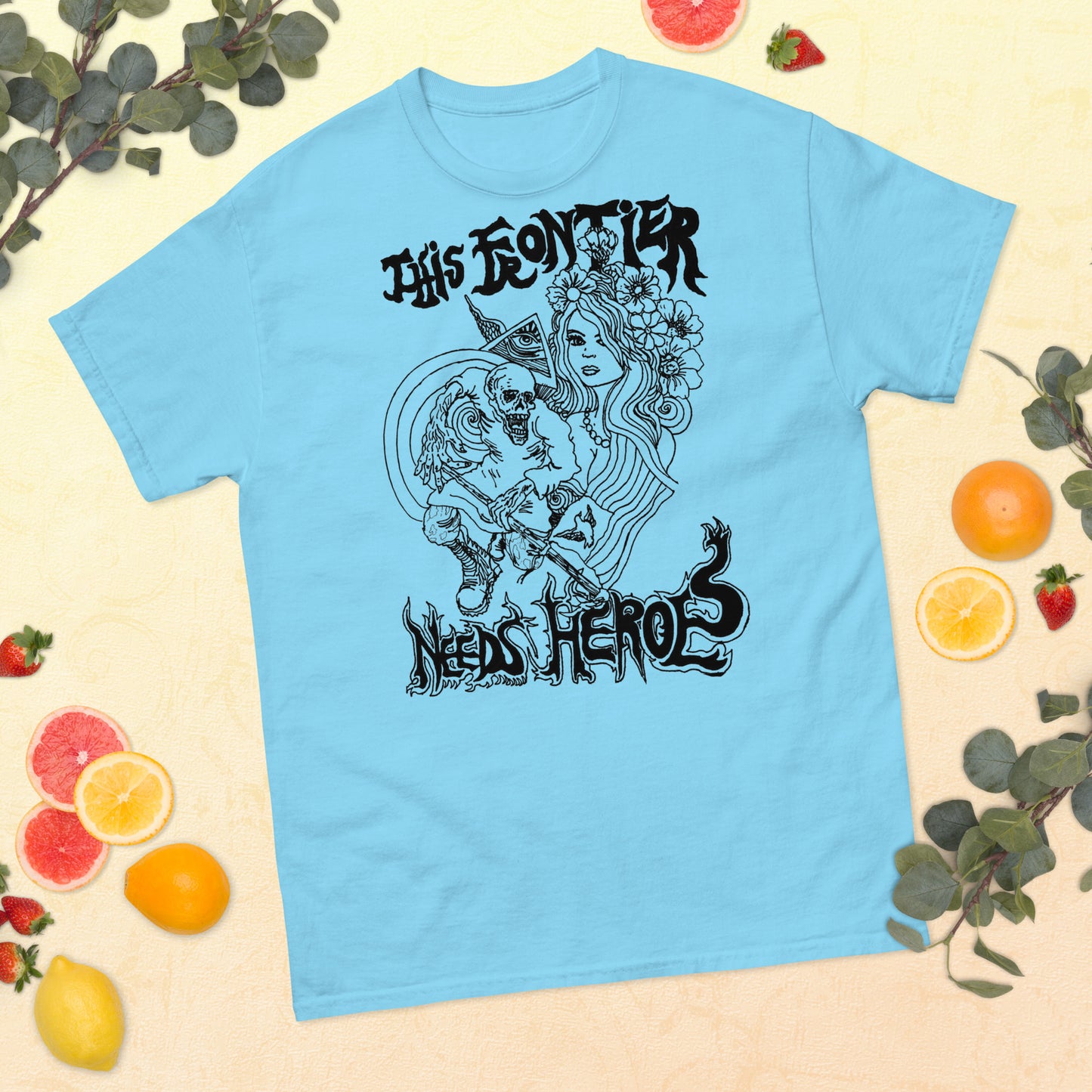 "This Frontier Needs Heroes" Men's classic tee
