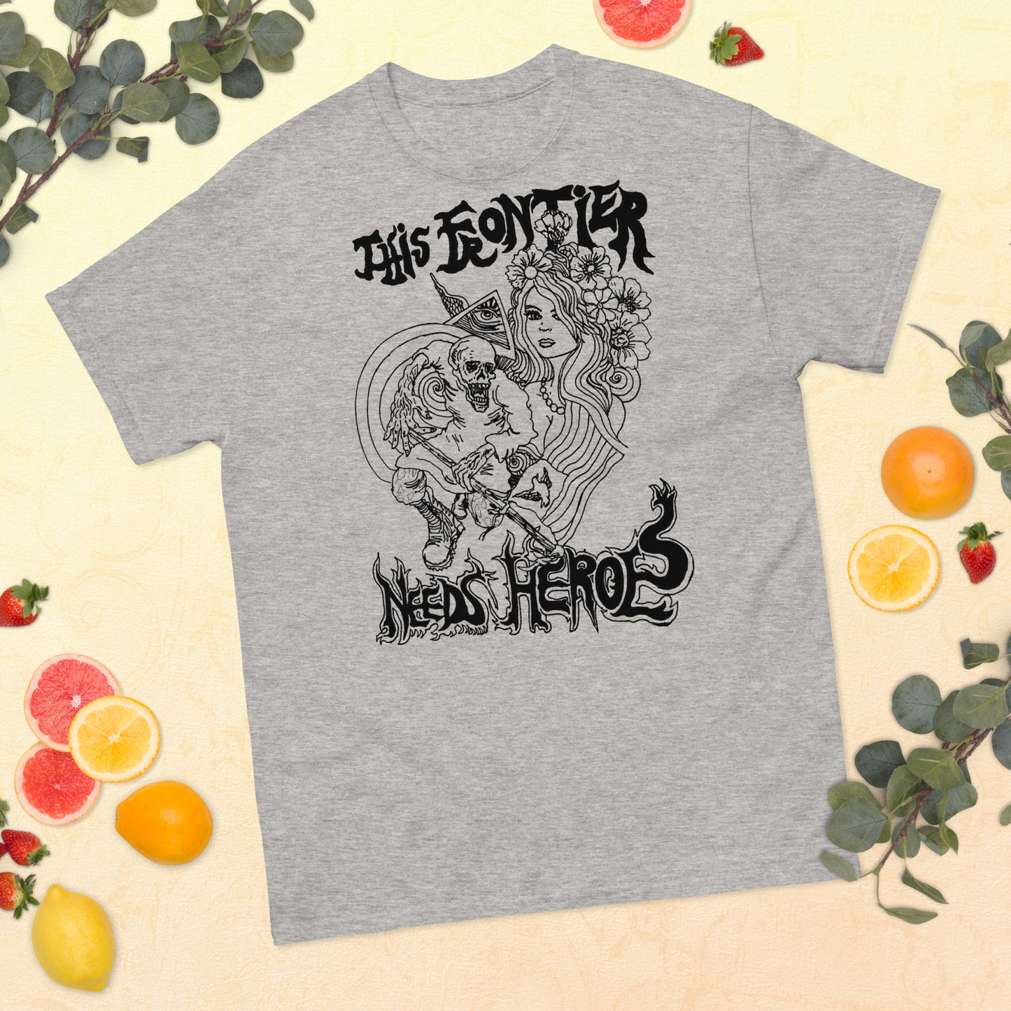 "This Frontier Needs Heroes" Men's classic tee