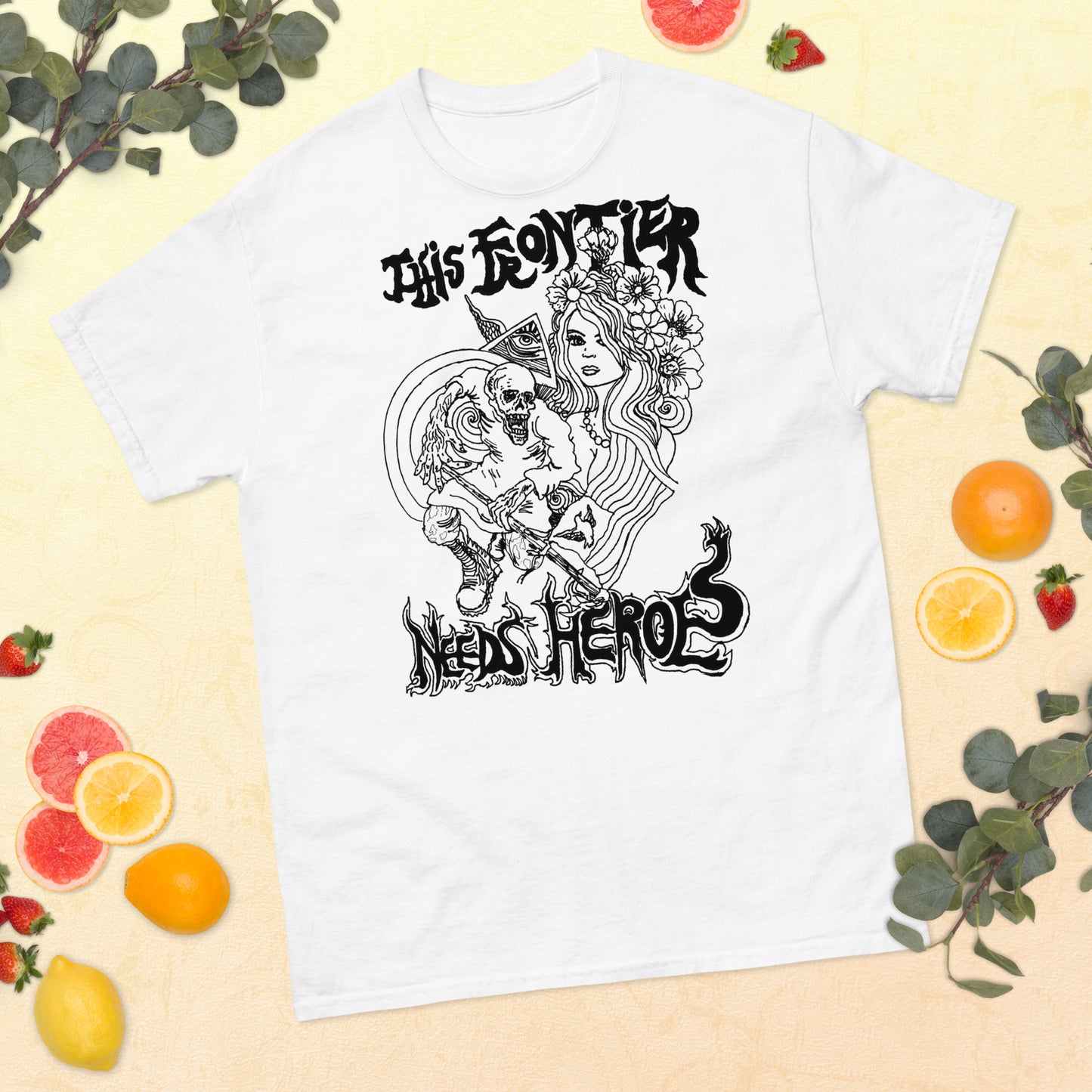 "This Frontier Needs Heroes" Men's classic tee