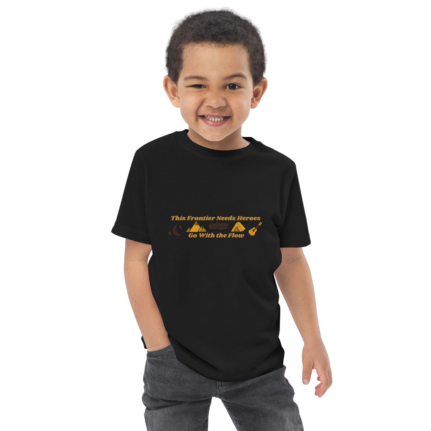 "Go With the Flow" Toddler jersey t-shirt