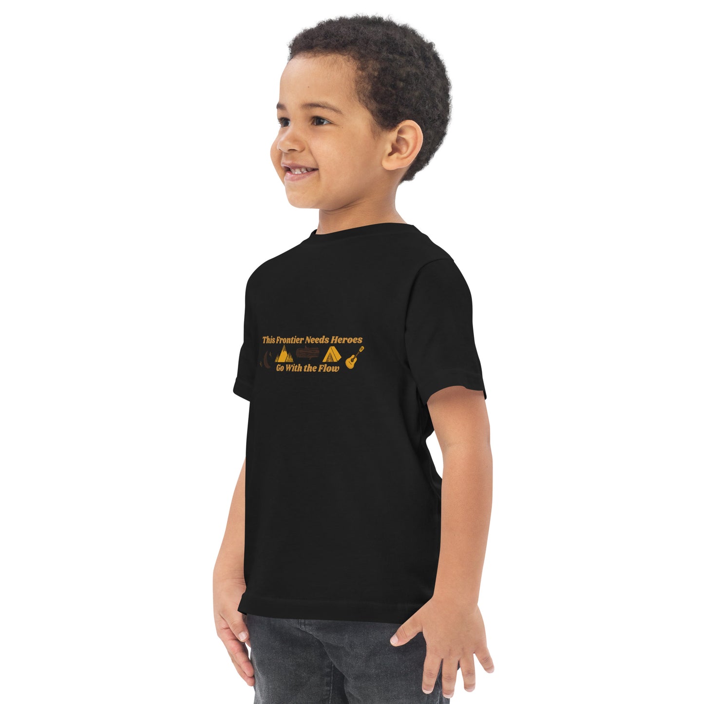 "Go With the Flow" Toddler jersey t-shirt
