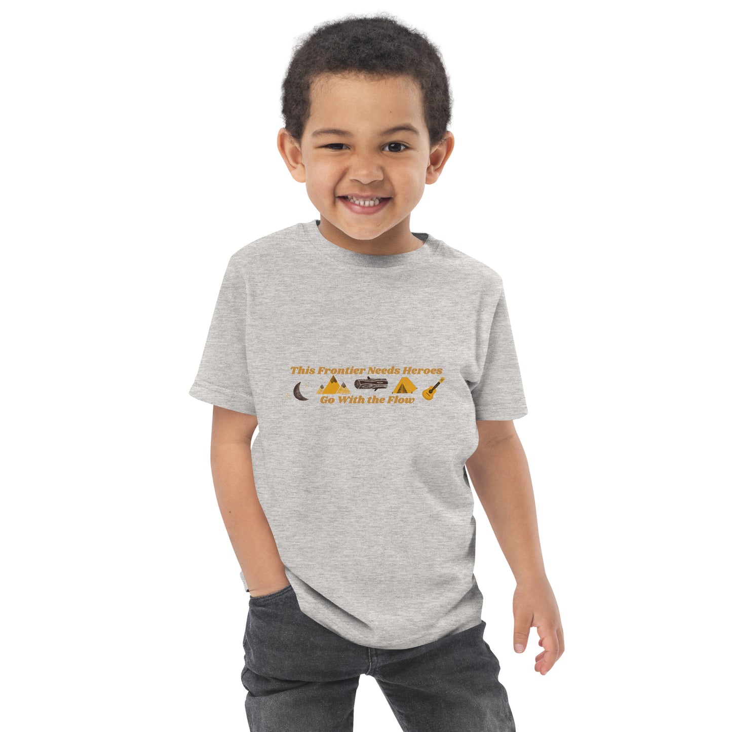 "Go With the Flow" Toddler jersey t-shirt
