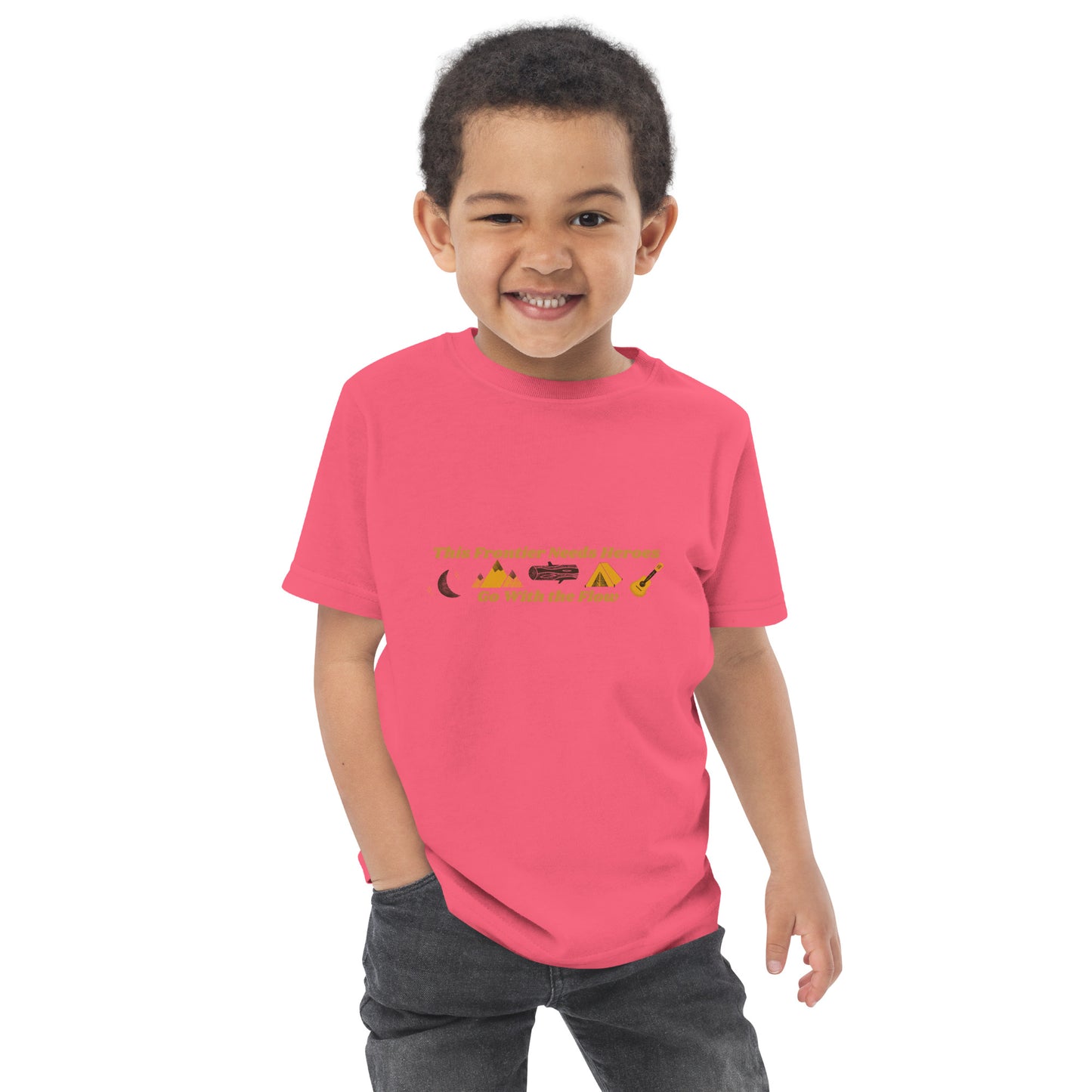 "Go With the Flow" Toddler jersey t-shirt
