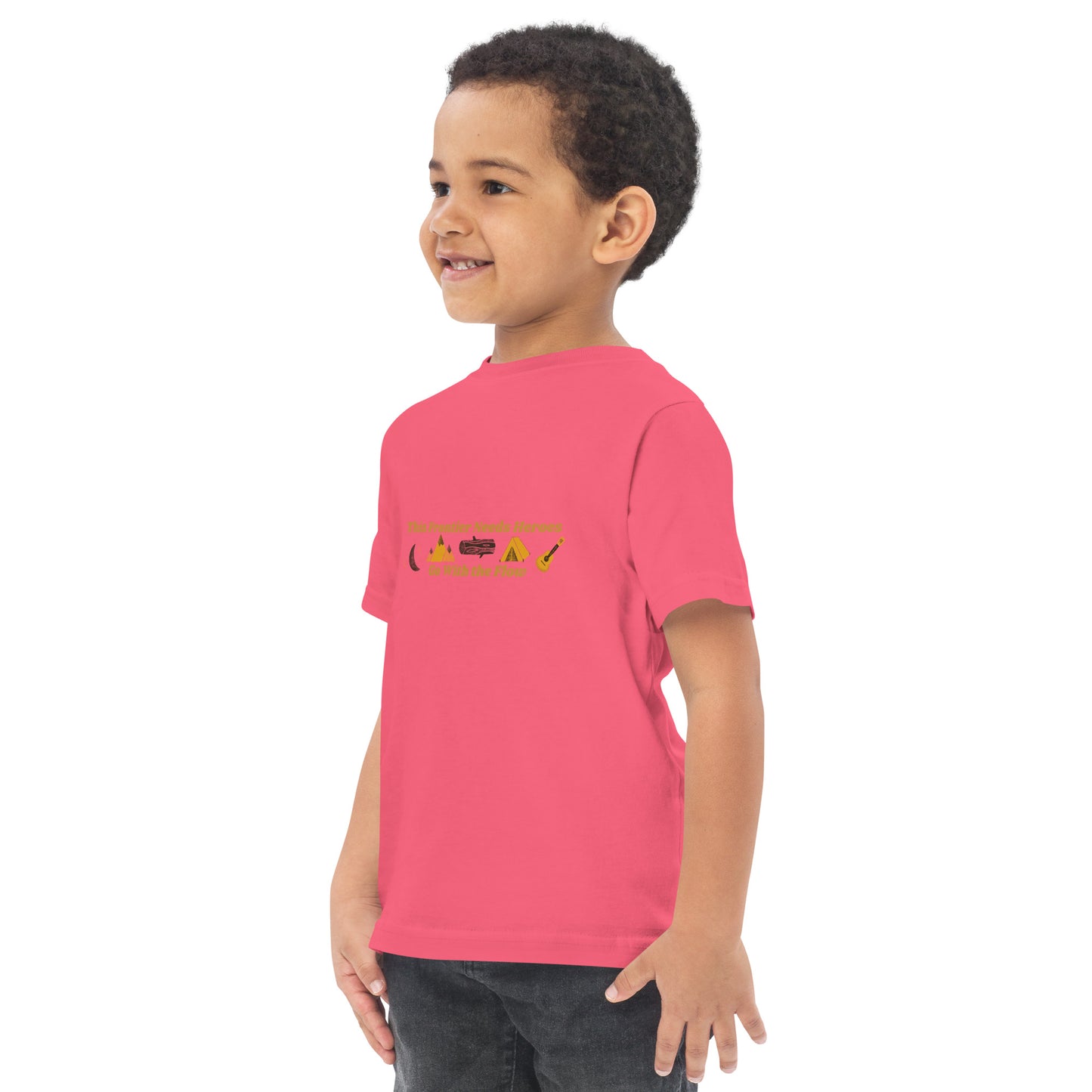 "Go With the Flow" Toddler jersey t-shirt