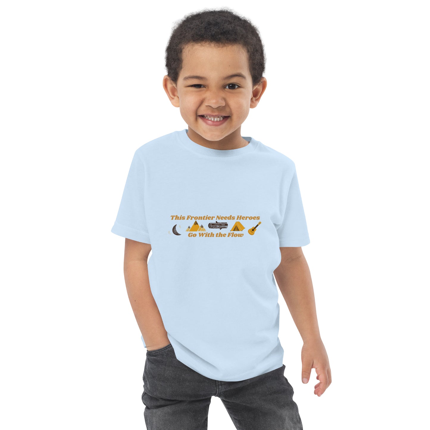 "Go With the Flow" Toddler jersey t-shirt