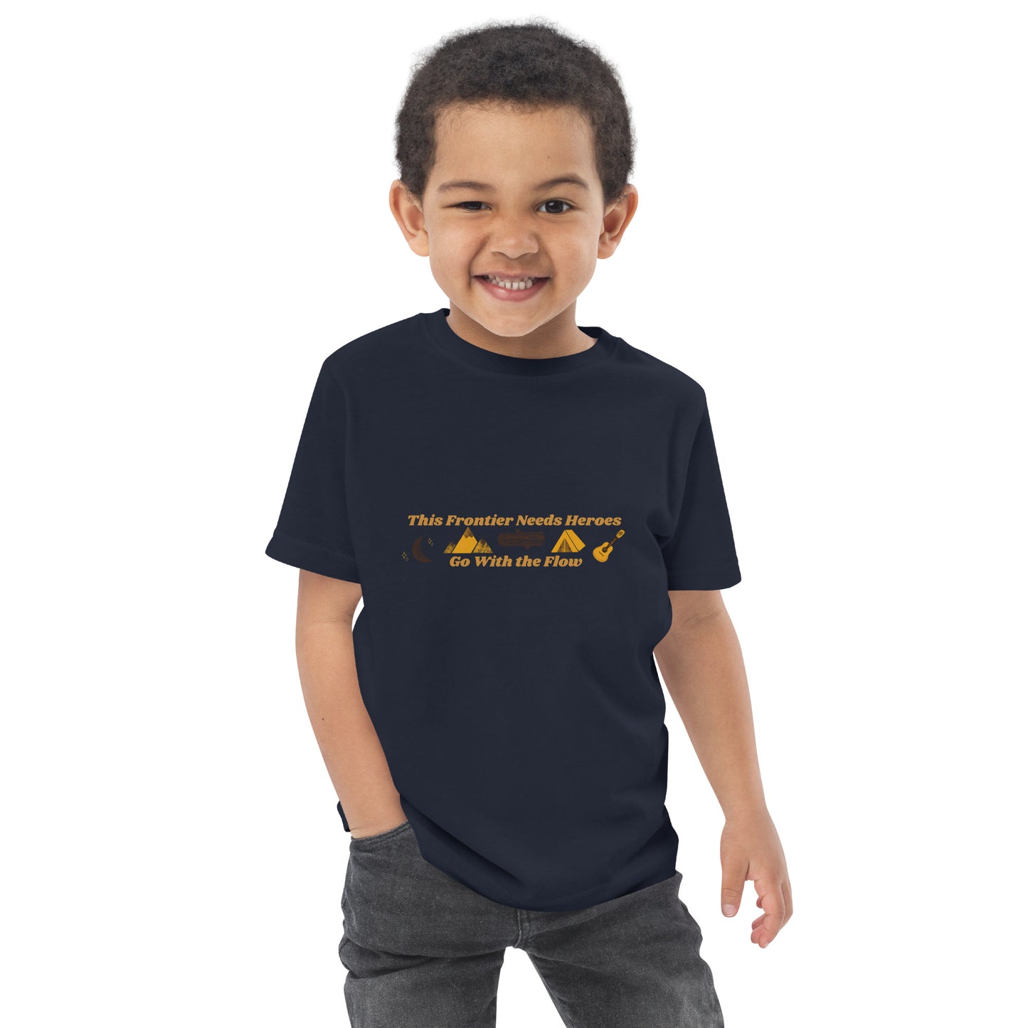 "Go With the Flow" Toddler jersey t-shirt