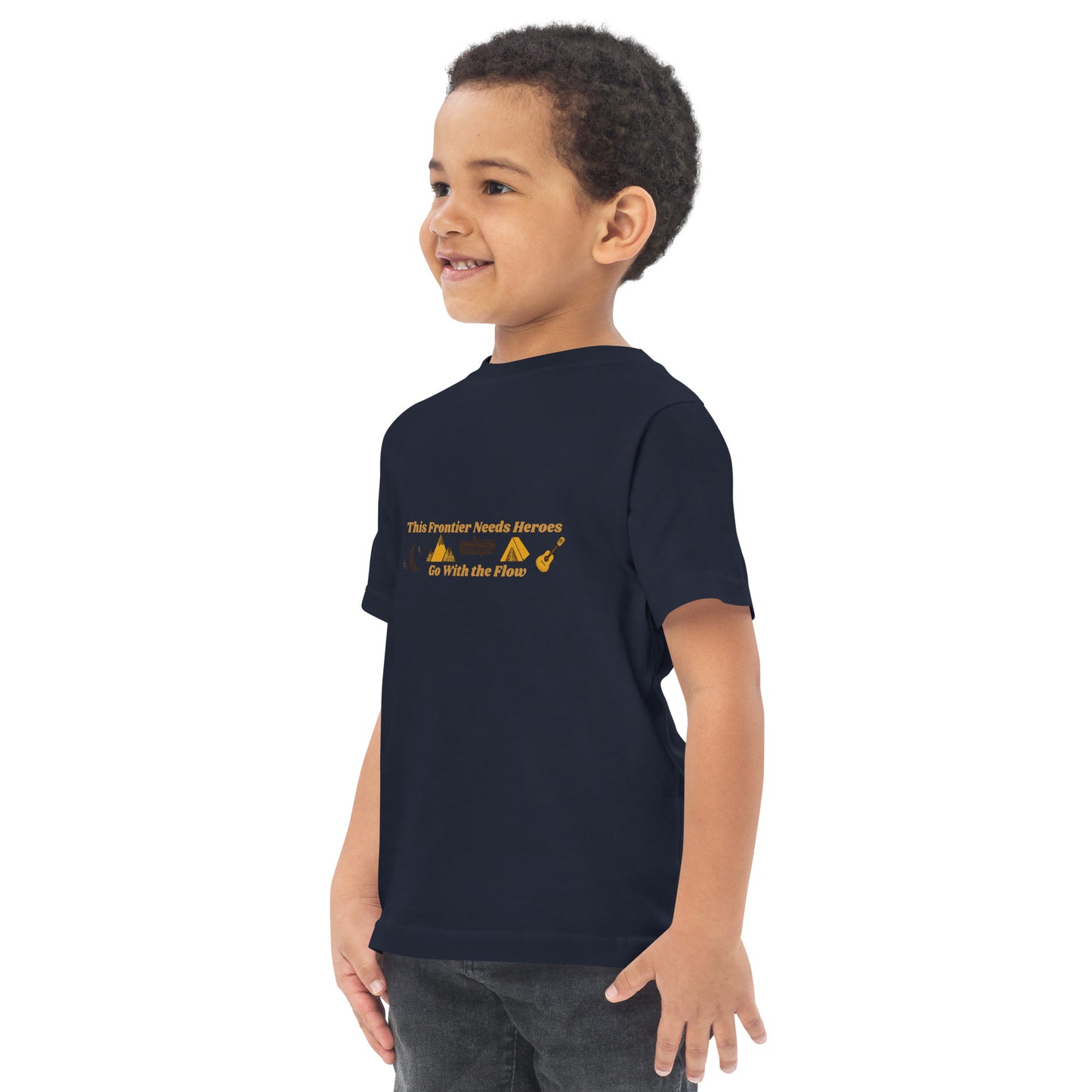 "Go With the Flow" Toddler jersey t-shirt