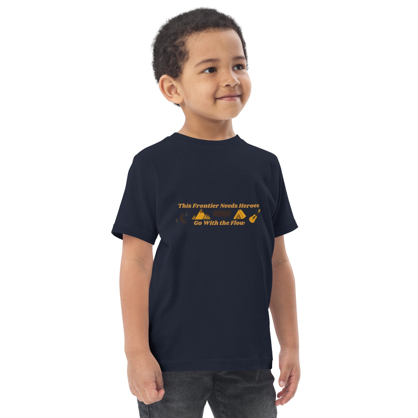 "Go With the Flow" Toddler jersey t-shirt