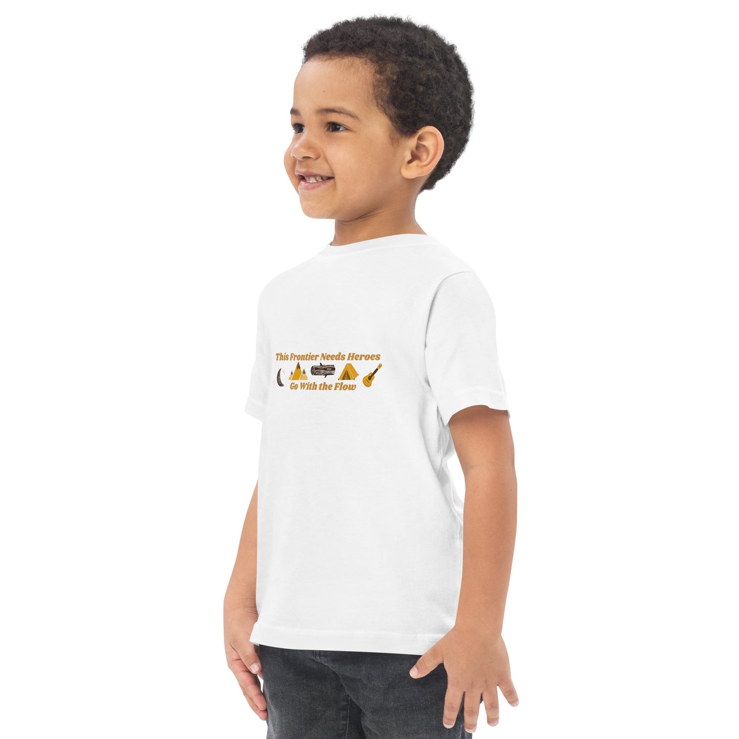 "Go With the Flow" Toddler jersey t-shirt