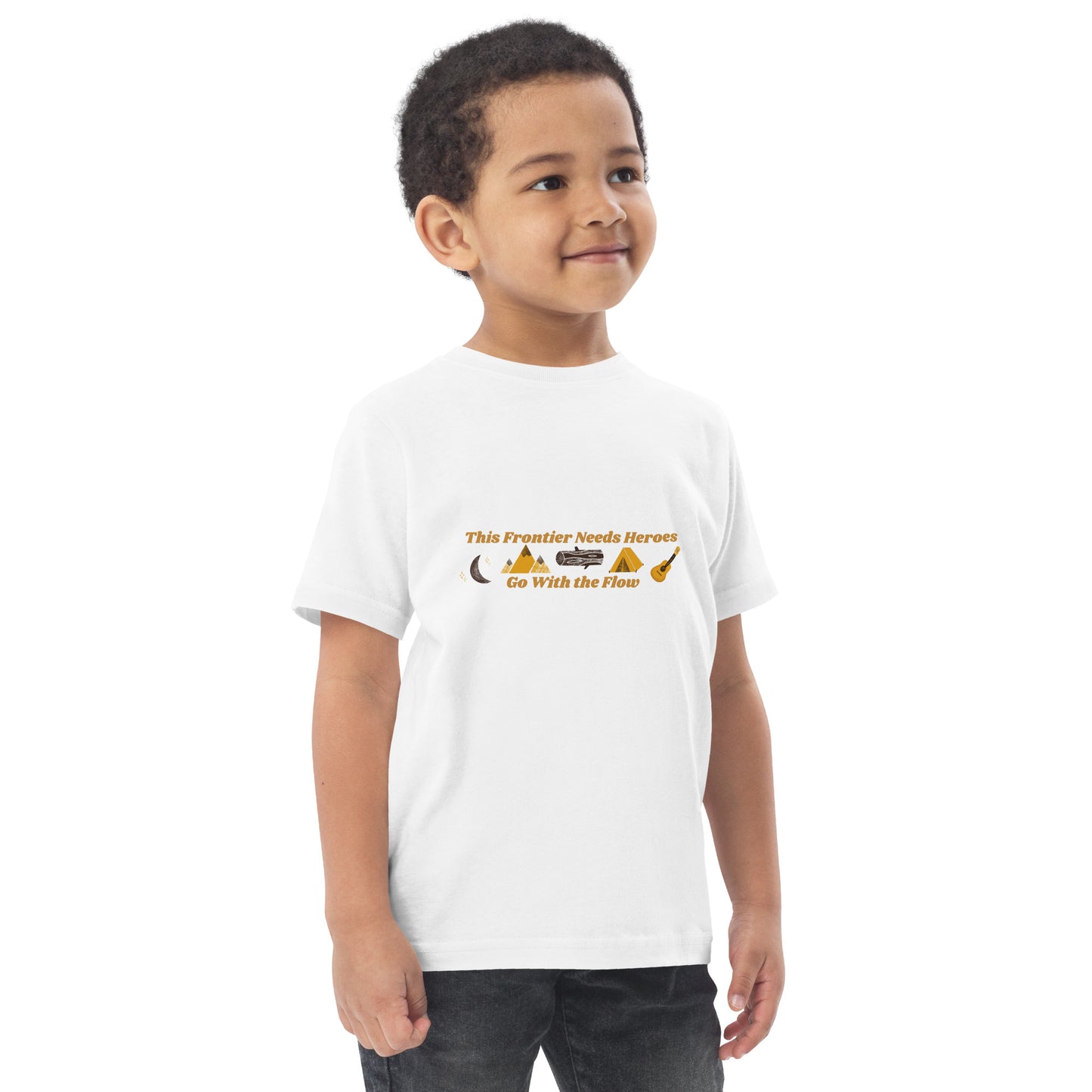 "Go With the Flow" Toddler jersey t-shirt